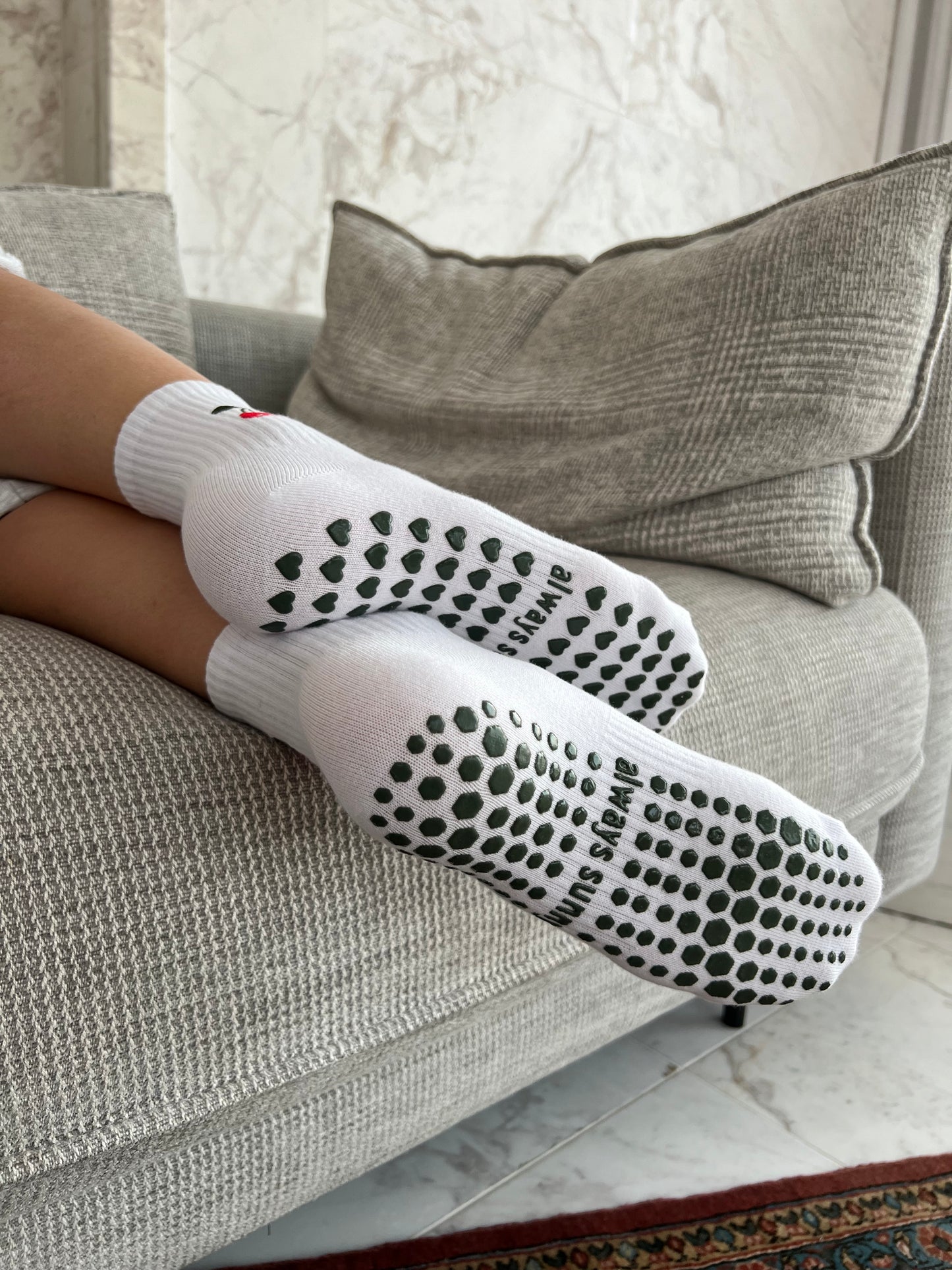 Cherry Grip Sock