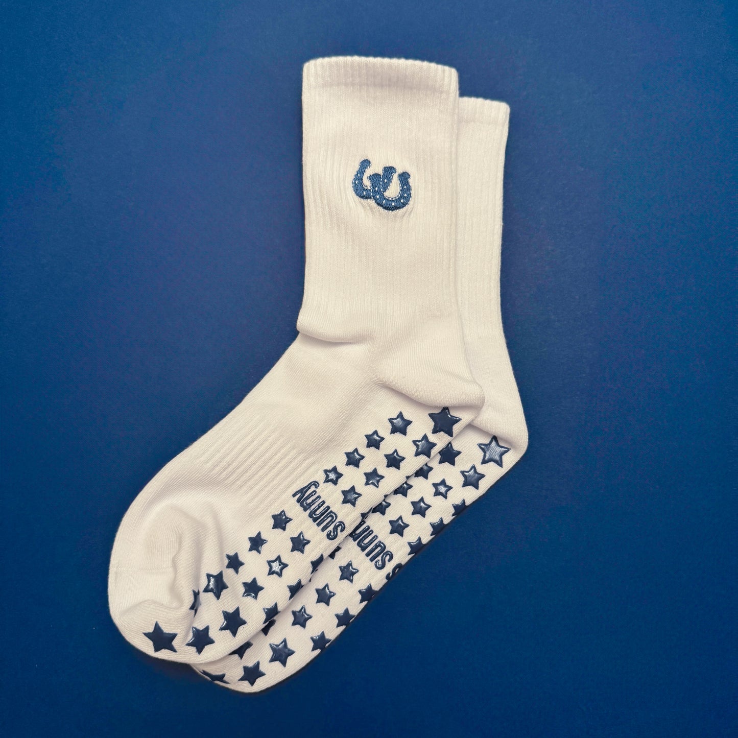Lucky Horseshoe Grip Sock