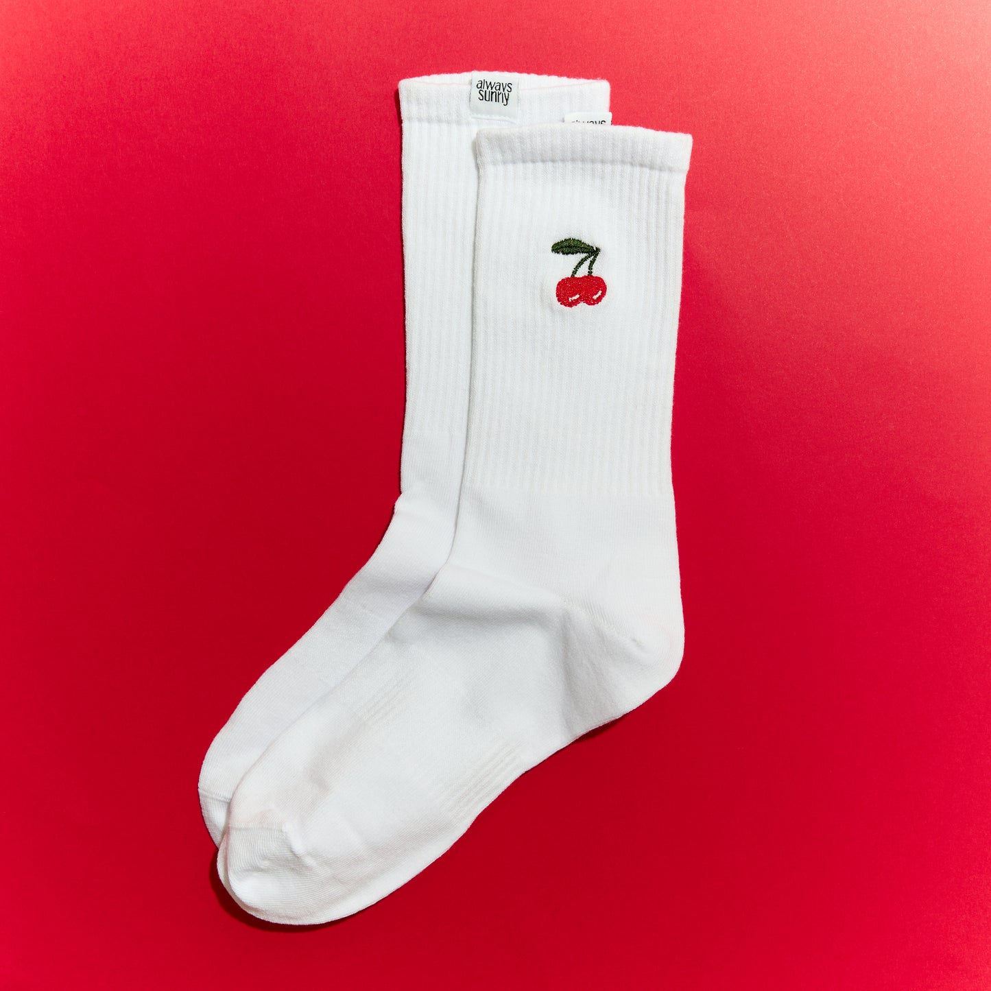 Cherry Non-Grip Sock