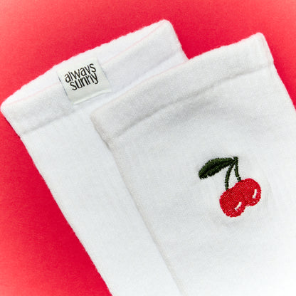 Cherry Non-Grip Sock