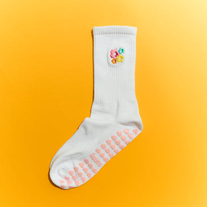Flower Power Grip Sock