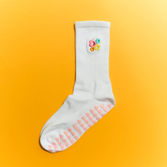 Flower Power Grip Sock