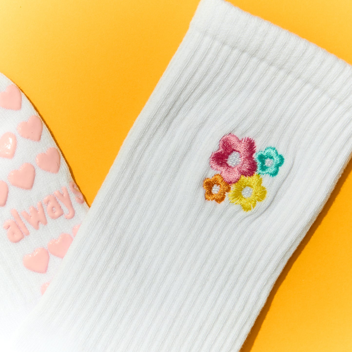 Flower Power Grip Sock
