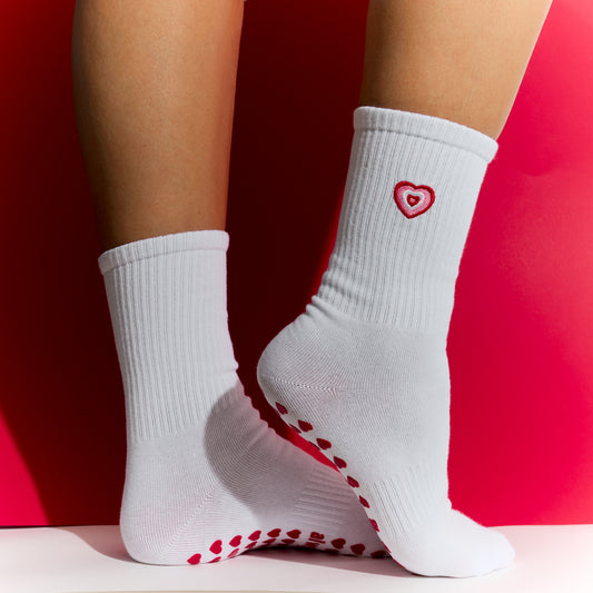 The Heart Grip Sock