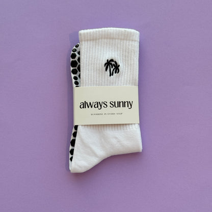 The Palm Tree Grip Sock