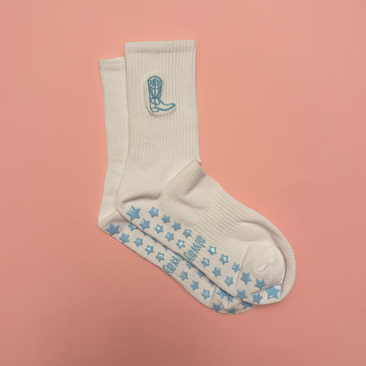 Cowboy Boot Grip Sock